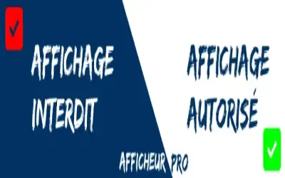 La réglementation de l'affichage libre