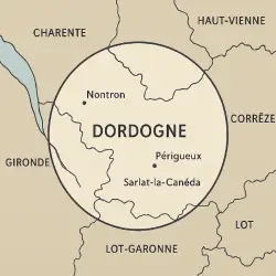 Carte de la Dordogne