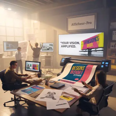 Atelier d'impression professionnelle pour affiches publicitaires