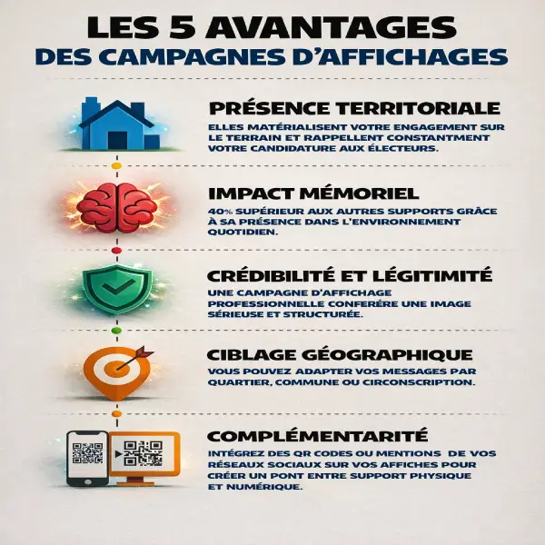 Campagne d'affichage politique en Charente - Exemple d'affiches électorales