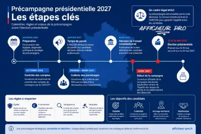 Affichage politique pour la pré-campagne présidentielle 2027 à Angoulême
