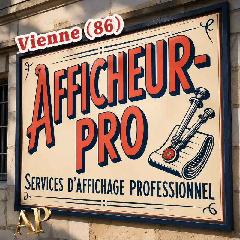 Collage d’affiches professionnel dans les rues de Poitiers - Afficheur-Pro
