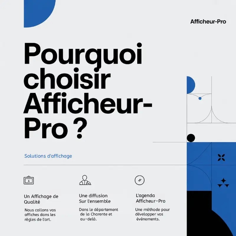 Planification d'une tournée d'affichage sur une carte de la Charente.